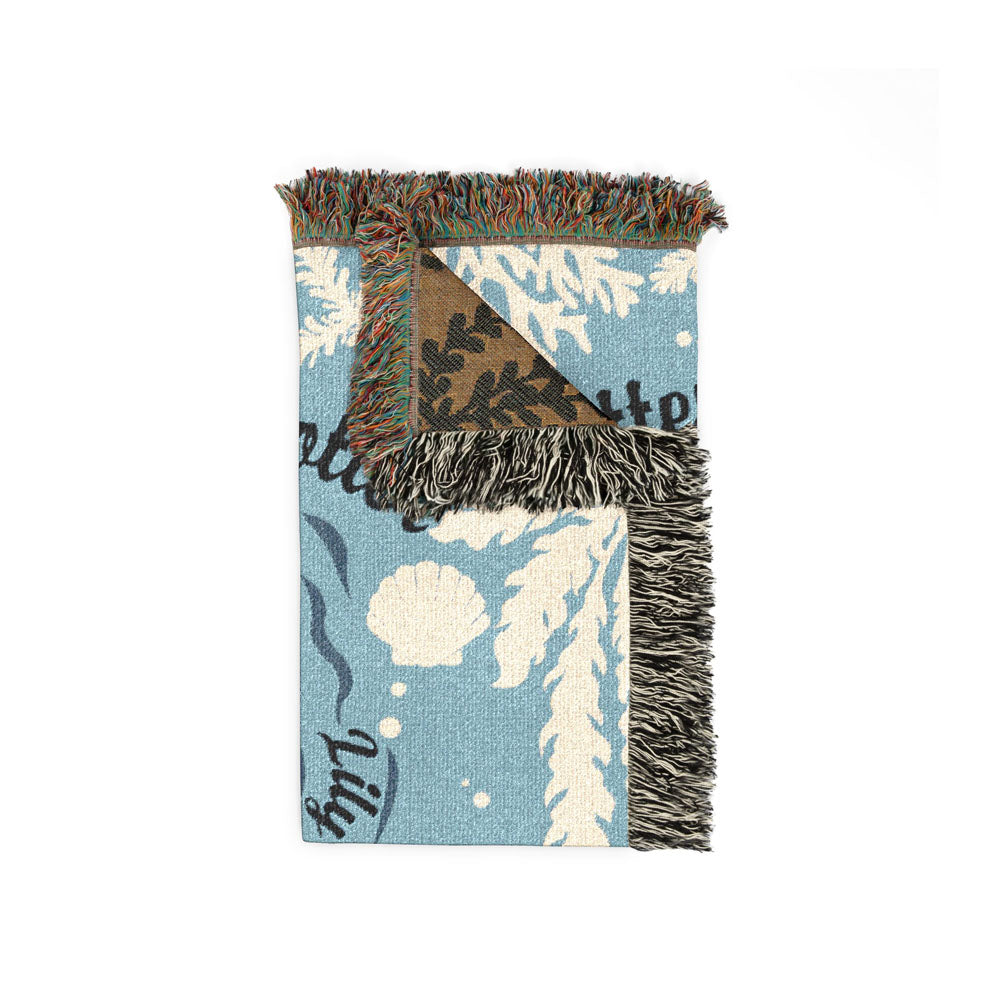Personalized Mother Daughter Otter Woven Blanket