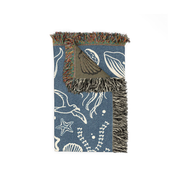 Personalized Ocean Theme Couple  Woven Blanket
