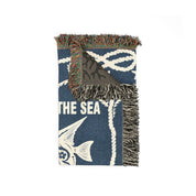 Personalized Sea Fish Couple Ocean Theme Woven Blanket
