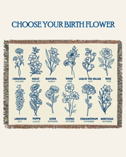 Jesus Is My Healer, Custom Name, Healing Scripture & Birth Flower - Personalized Woven Blanket