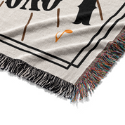 Personalized Skeleton Couple Music Woven Blanket