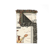 Personalized Skeleton Couple Music 2 Woven Blanket