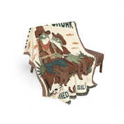 Personalized Couple Cowboy Frog Singing Woven Blanket