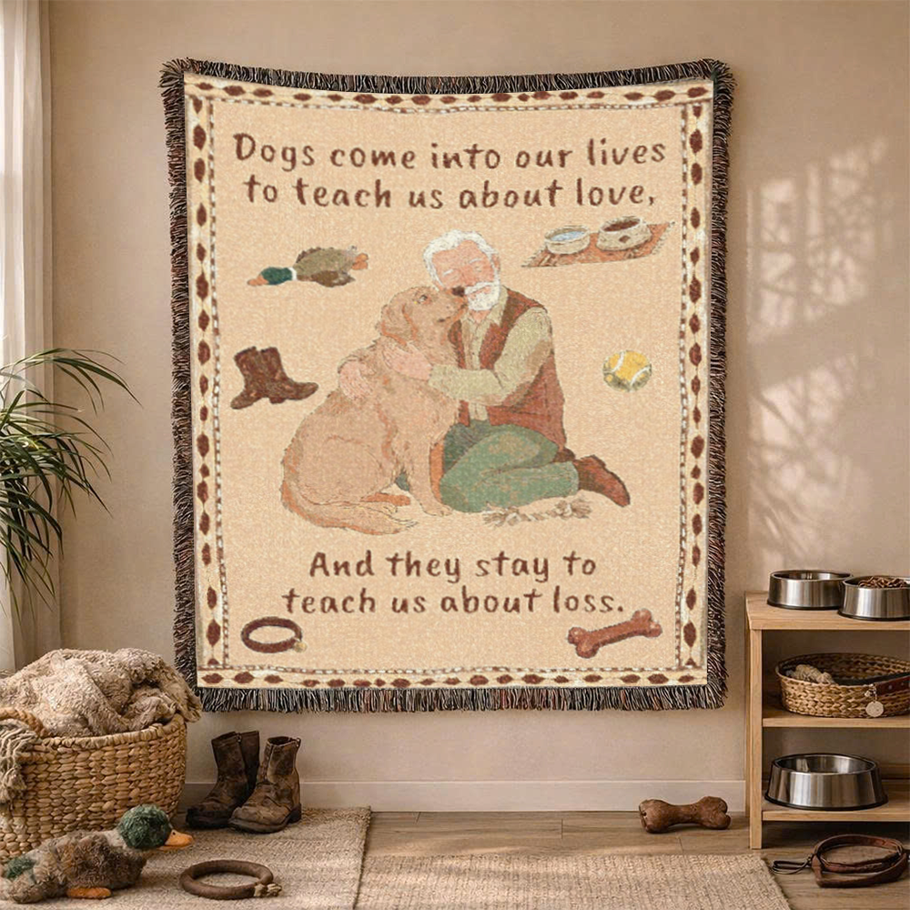 Forever in Our Hearts - Dog Memorial Keepsake Woven Blanket