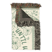 Personalized Couple Frog Art Woven Blanket