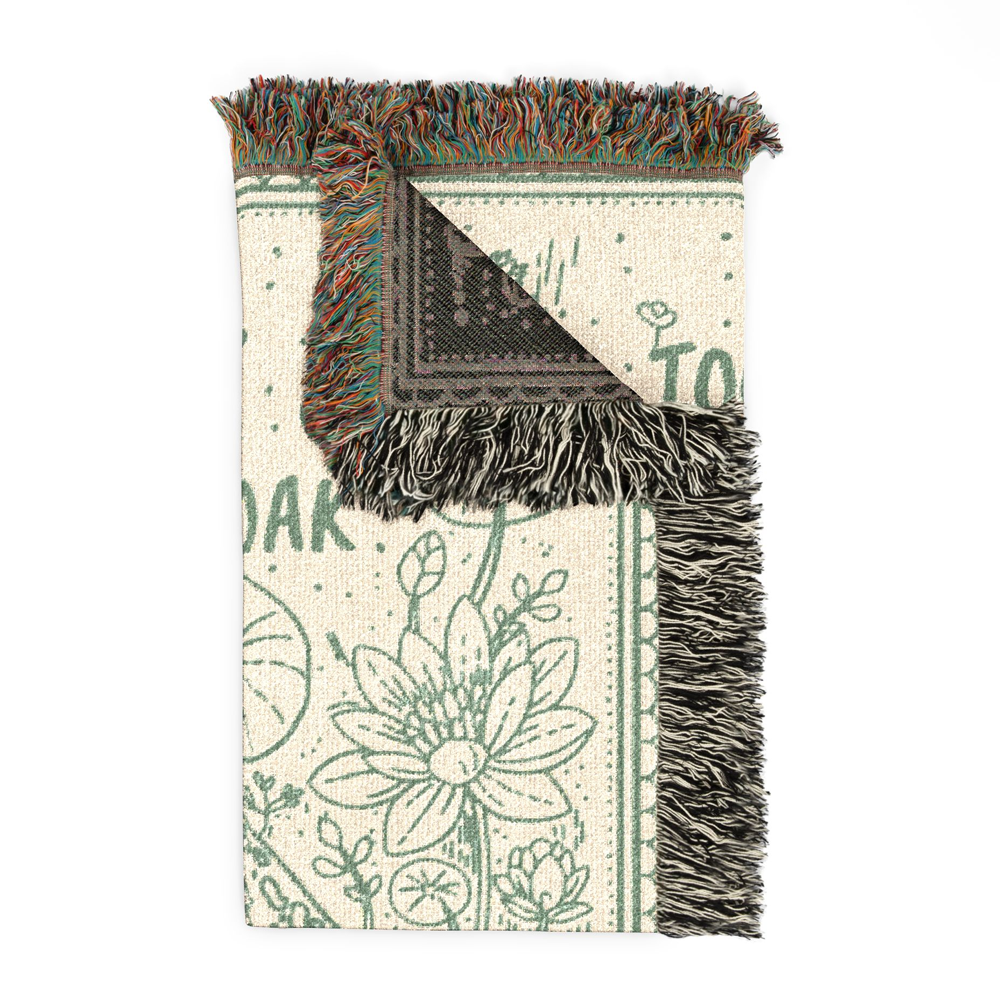 Personalized Couple Frog Together Woven Blanket