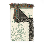 Personalized Couple Frog Together Woven Blanket