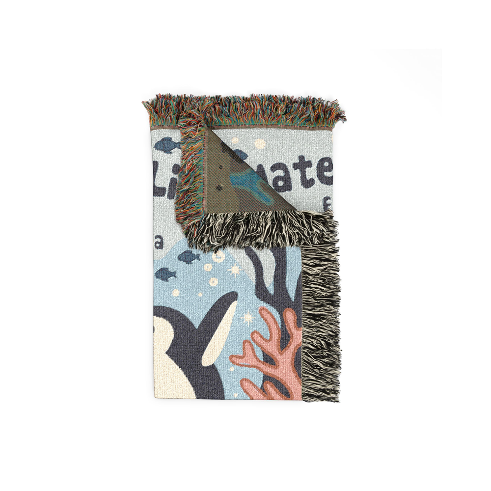 Mate For Life Penguin Wedding & Anniversary Blanket