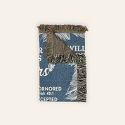 Personalized He Will Cover You With His Feathers Scripture Woven Blanket