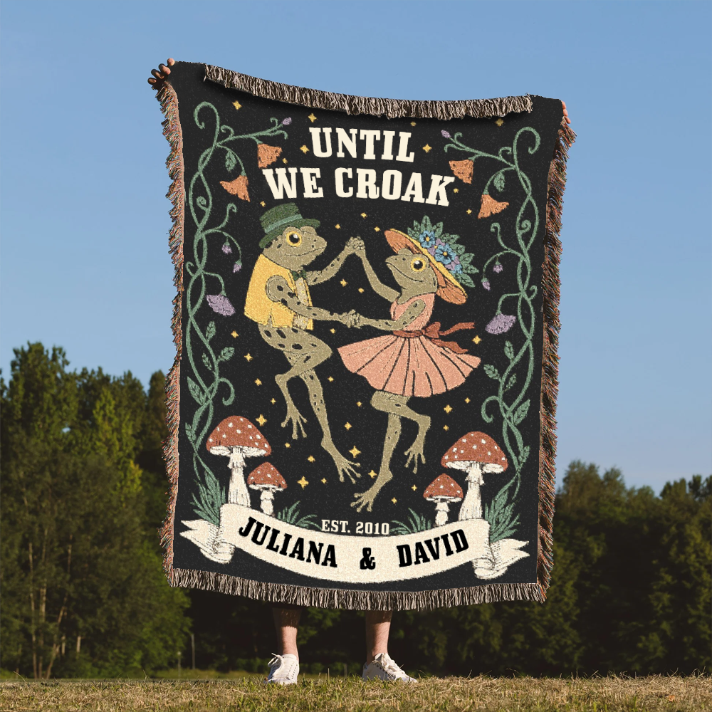 Personally Woven Dancing Frogs at Midnight
