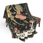 Personally Woven Blanket Dancing Frogs at Midnight