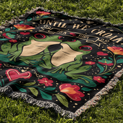 Personalized Couple Until We Croak Woven Blanket