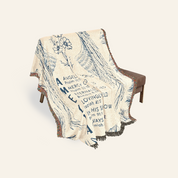 Personalized Guardian Angels Scripture Baby Woven Blanket