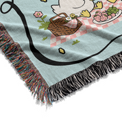 Personalized Goose Daily Couple Woven Blanket