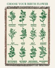 Protected By God: Custom Name & Birth Flower Faith Keepsake - Personalized Woven Blanket
