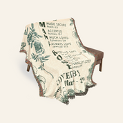 Protected By God: Custom Name & Birth Flower Faith Keepsake - Personalized Woven Blanket