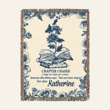 Personalized Just One More Chapter Woven Blanket