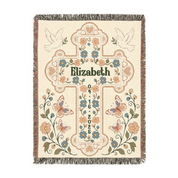 Personalized Baptized Baby Woven Blanket