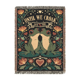 Personalized Couple Until We Croak Woven Blanket