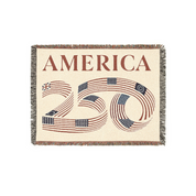America 250th Anniversary Patriotic Woven Blanket