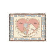 Custom Love-Story Woven Blanket: Cat Edition