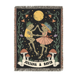 Personally Woven Blanket Dancing Frogs at Midnight
