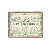 Personalized Couple Frog Hobbies Woven Blanket
