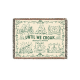 Personalized Couple Frog Hobbies Woven Blanket