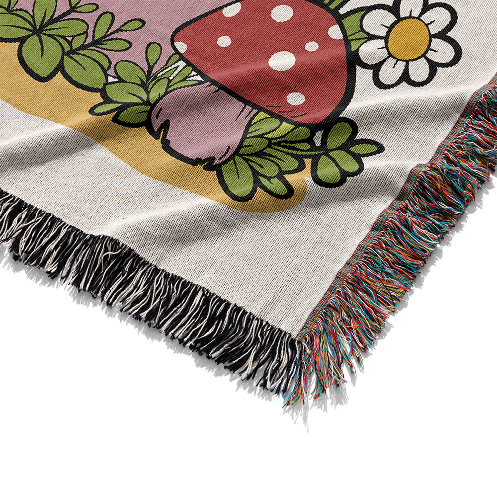 Personalized Couple Frog & Toad Croak Woven Blanket
