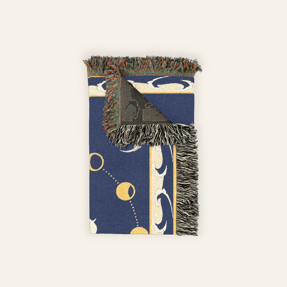 The Miraculous White Stag Woven Blanket