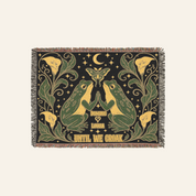 Personalized Couple Mystic Frog Woven Blanket
