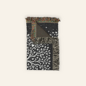 Personalized Couple Tree of love Silver Woven Blanket
