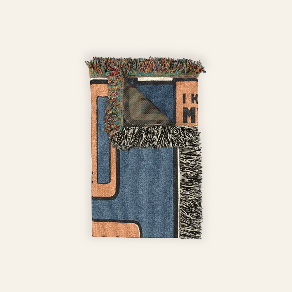 Personalized Dad Jokes Woven Blanket