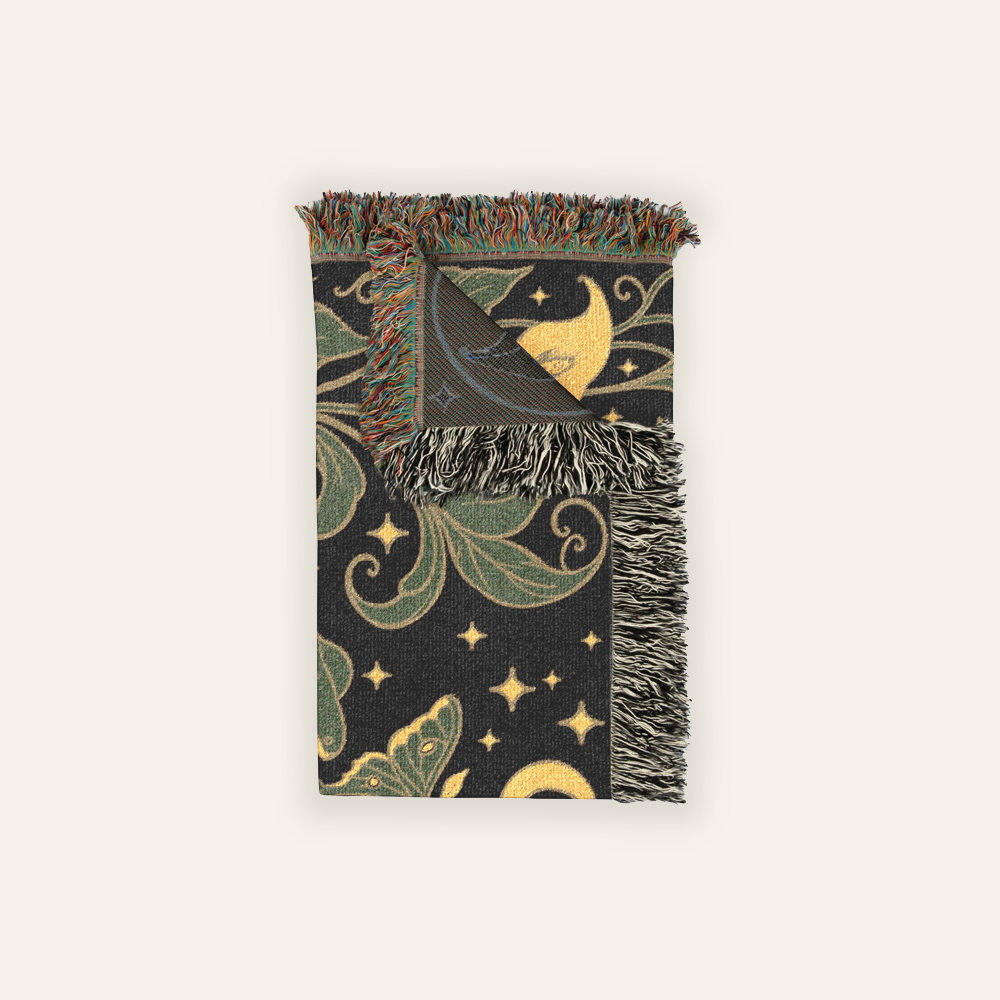 Personalized Couple Mystic Frog Woven Blanket