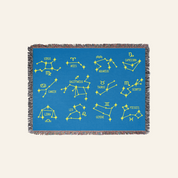 Personalized Space Romance Couple Woven Blanket