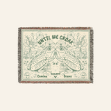 Personalized Couple Gift Frog Line Art Woven Blanket