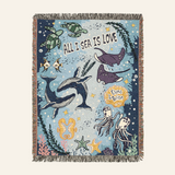 Personalized Sea Creature Couple Woven Blanket