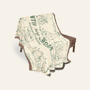Personalized Couple Frog Hobbies Woven Blanket