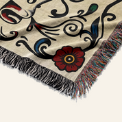 Personalized Gothic Couple Woven Blanket