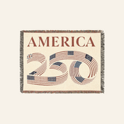 America 250th Anniversary Patriotic Woven Blanket