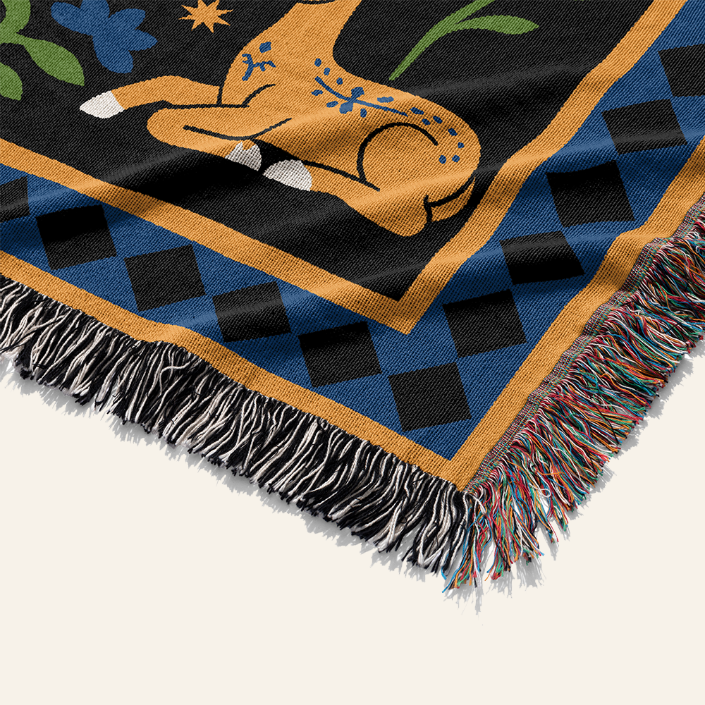 Personalized Tree Of Life Couple Woven Blanket