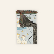 Personalized Goose Daily Couple Woven Blanket