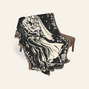 Personalized Couple Til Death Promise Woven Blanket