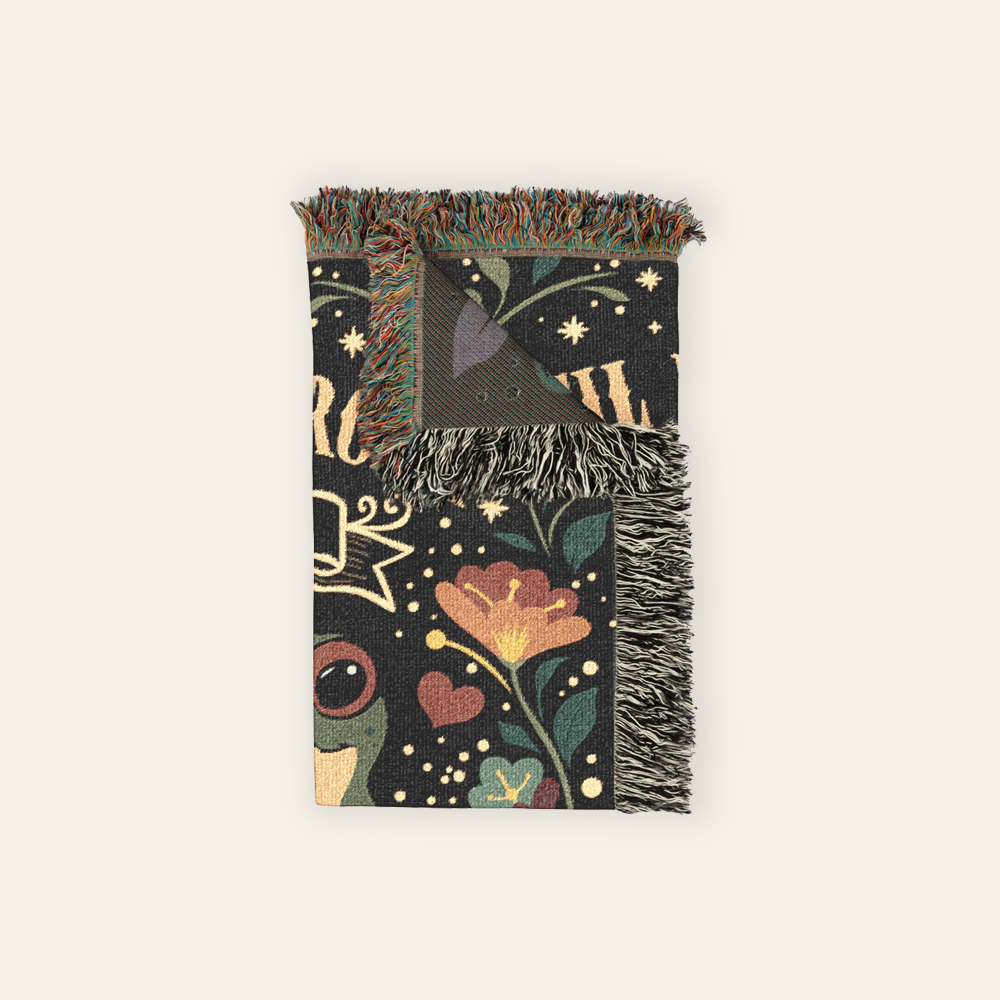 Personalized Couple Until We Croak Woven Blanket