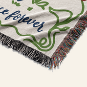 Personalized Silly Goose Couple Wedding Woven Blanket