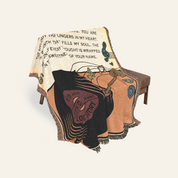 Personalized Musical Vinyl Record Lyric Couple Woven Blanket