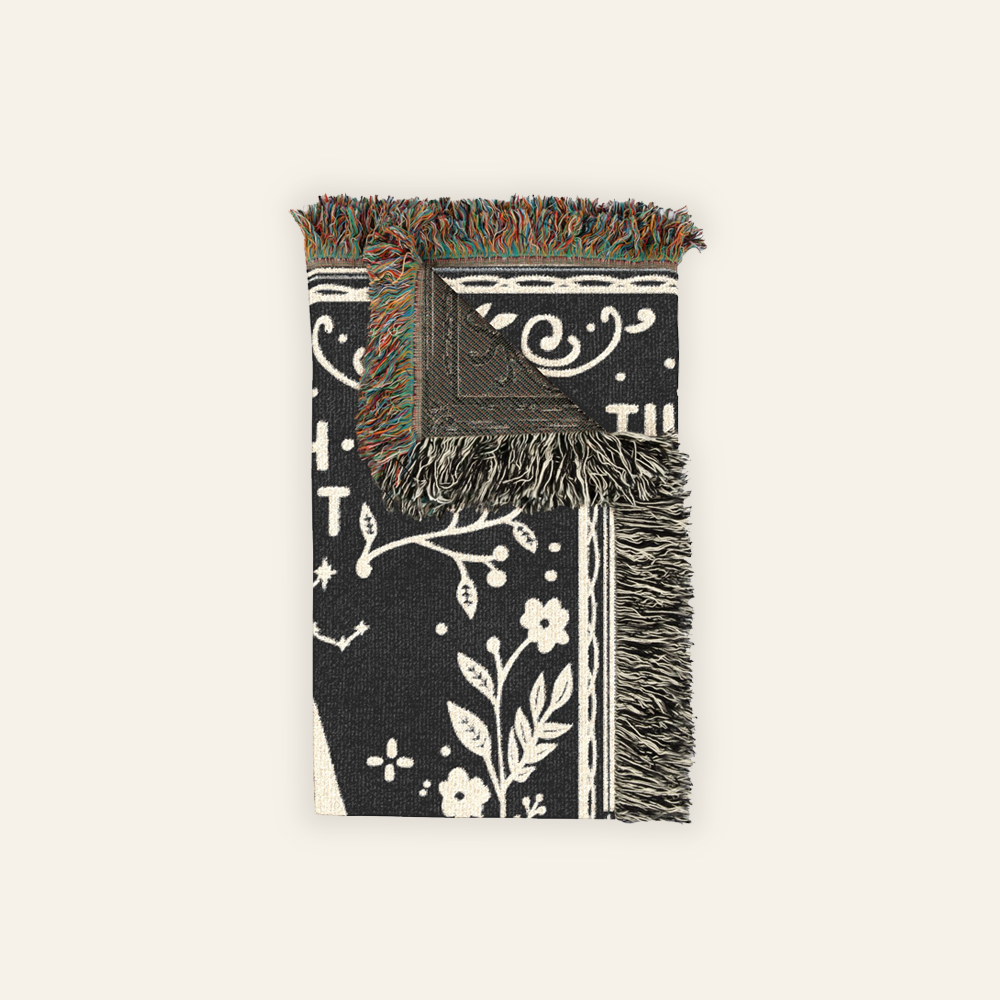 Personalized Astrology couple Ghost Woven Blanket