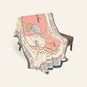 Custom Love-Story Woven Blanket: Cat Edition