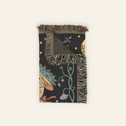 Personally Woven Blanket Dancing Frogs at Midnight