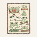Personalized Frog Shared Moments Woven Blanket Gift